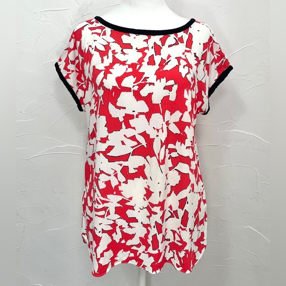 Kate Spade Cap Sleeve Print Top - Picture 3 of 12